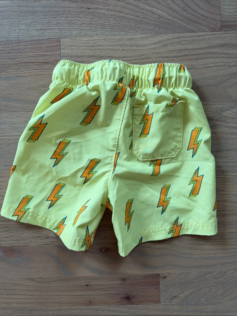 Yellow Lightning Bolt Swim Shorts